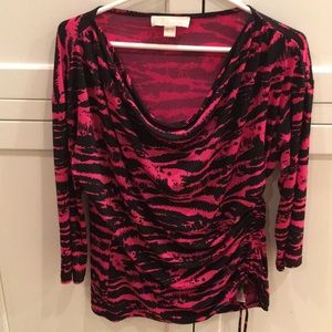 Michael Kors XL hot pink/black top.